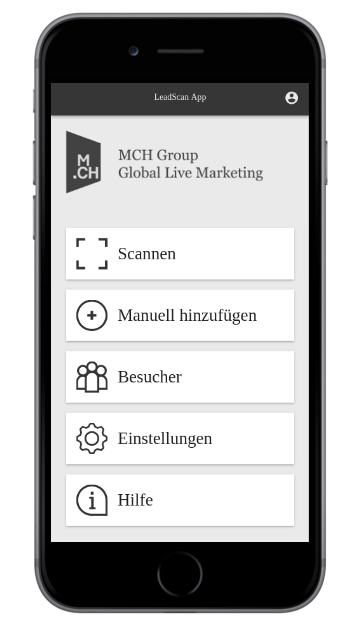 Mobile View of Leadscan App
